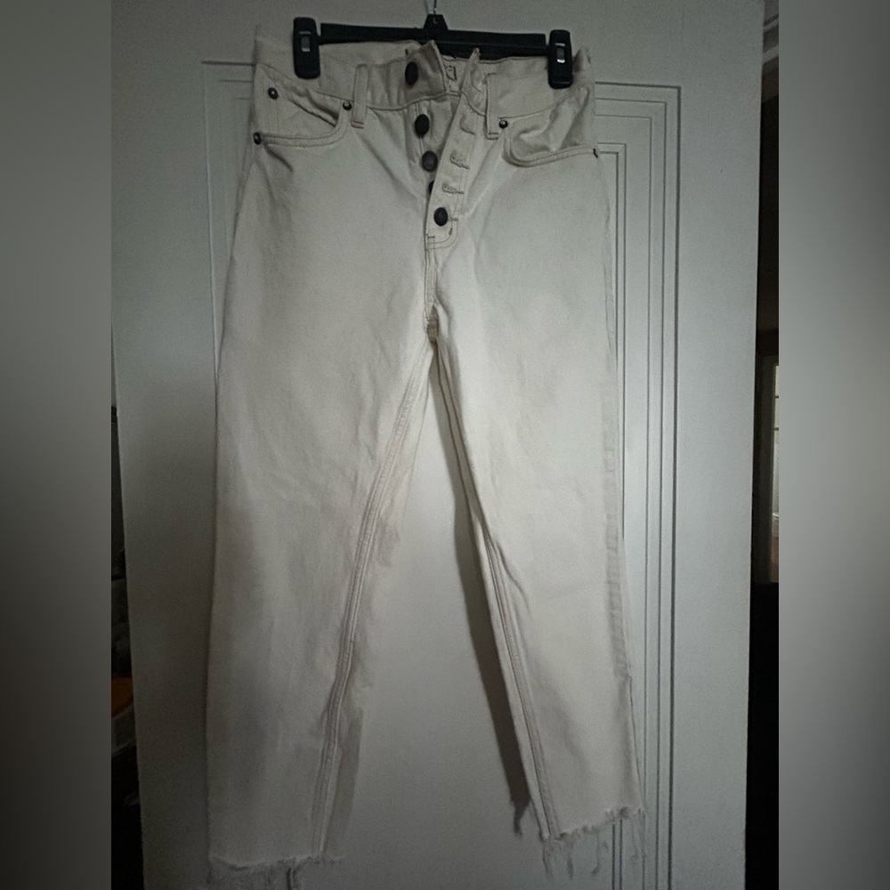 Free People Off-White Skinny Jeans